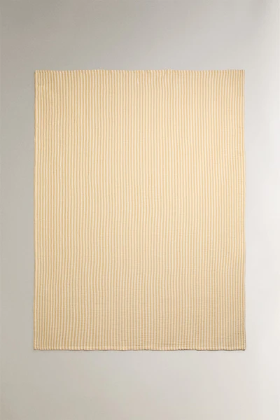 STRIPED COTTON MUSLIN BLANKET