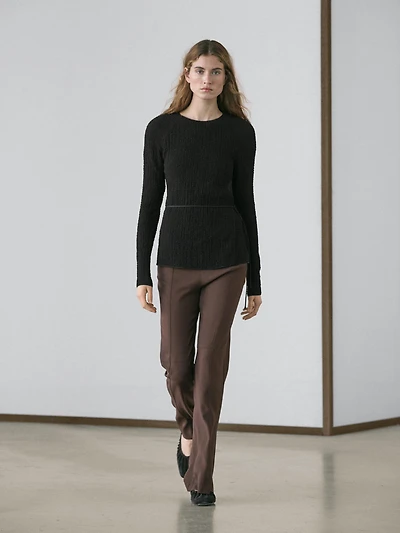 T-shirt with tie detail