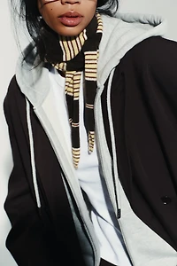 STRIPED KNIT BANDANA