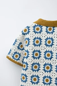 CHEMISE EN MAILLE CROCHET SOLEIL
