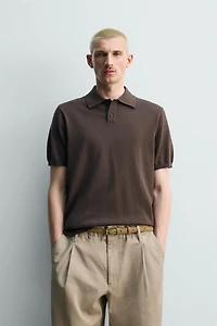 REGULAR FIT KNIT POLO SHIRT