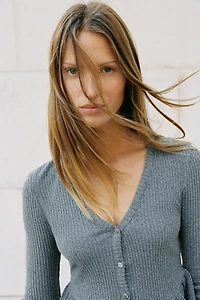 VESTE SOFT À VOLANTS