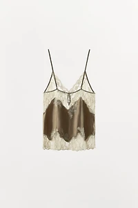TOP LINGERIE DENTELLE ET FANTAISIE