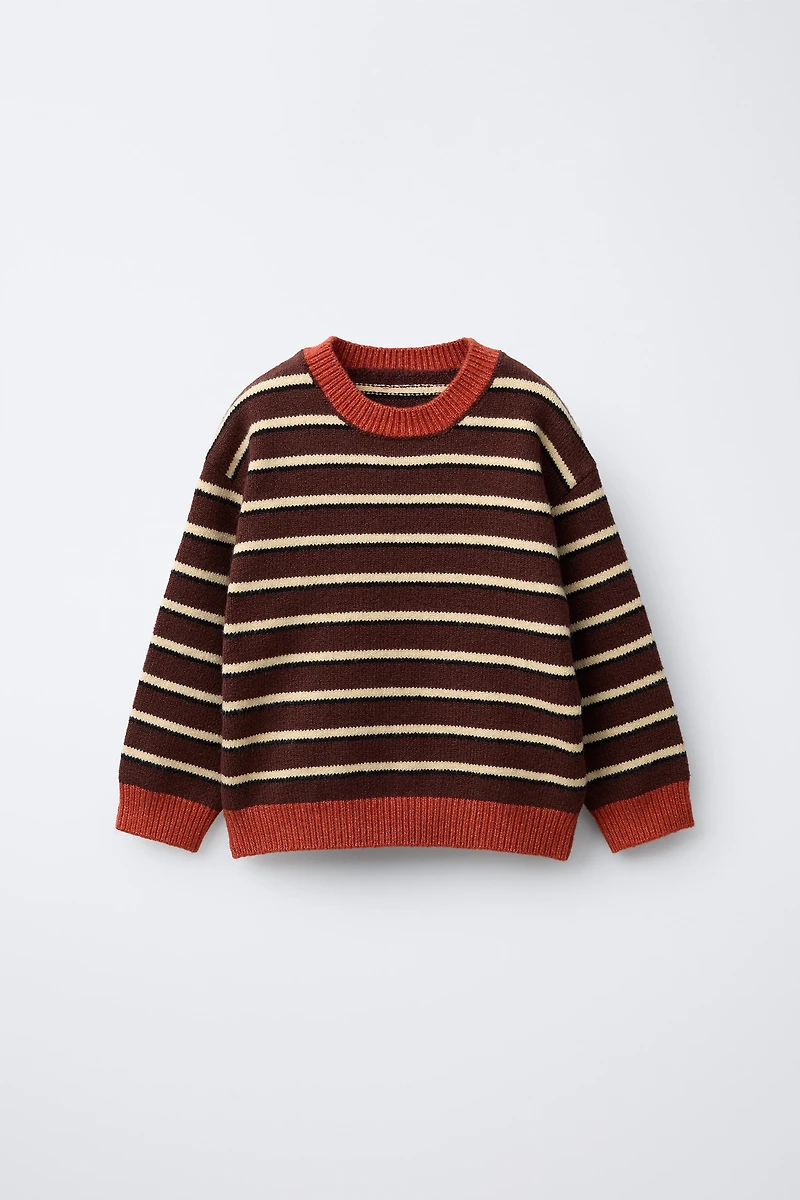 STRIPED KNIT SWEATER