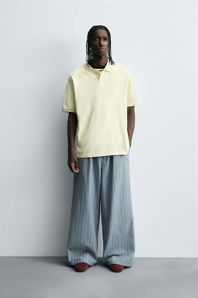 STRIPED OVERSIZED FIT PANTS