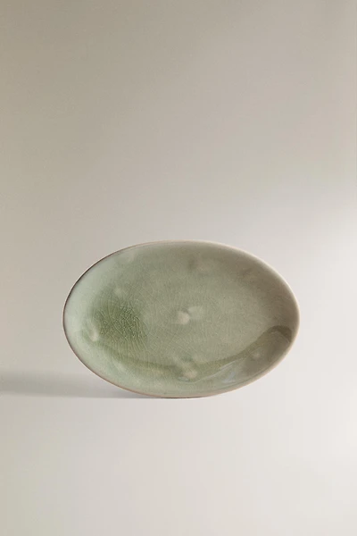 GREENISH BATHROOM SOAP DISH