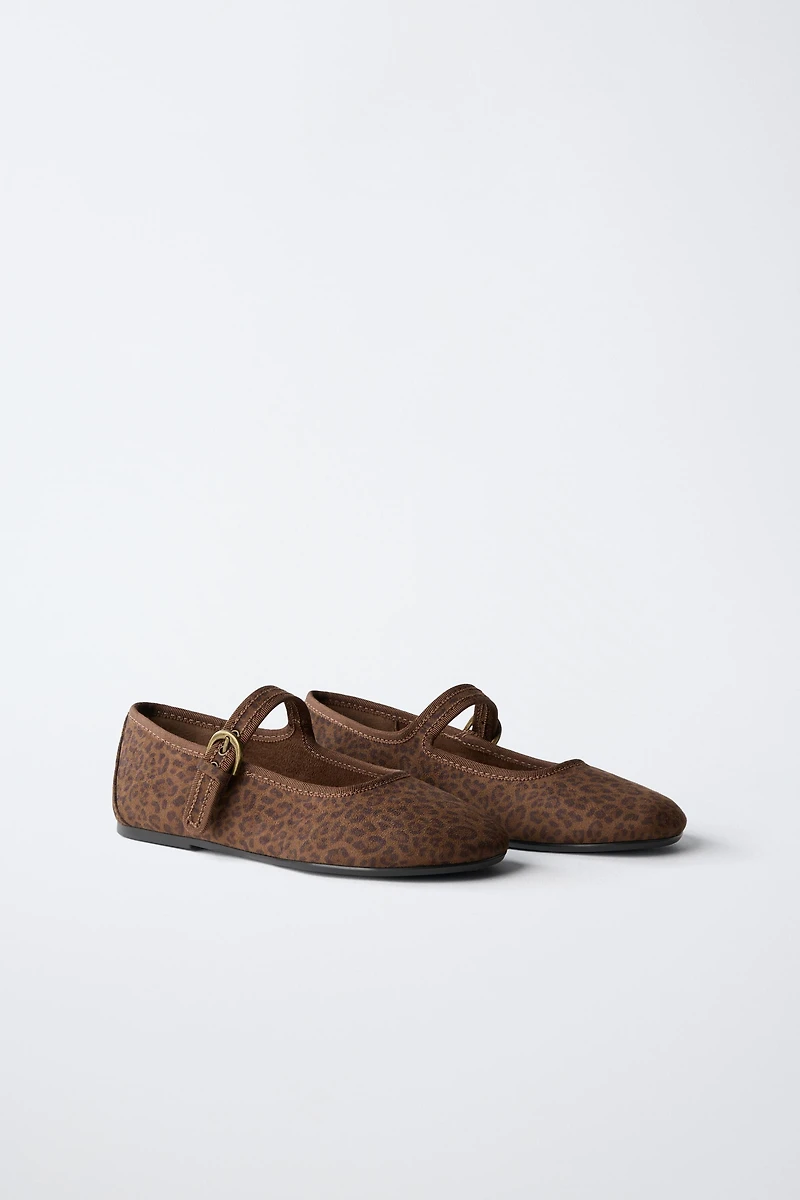 ANIMAL PRINT BALLET FLATS