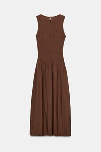 VOLUMINOUS MIDI DRESS