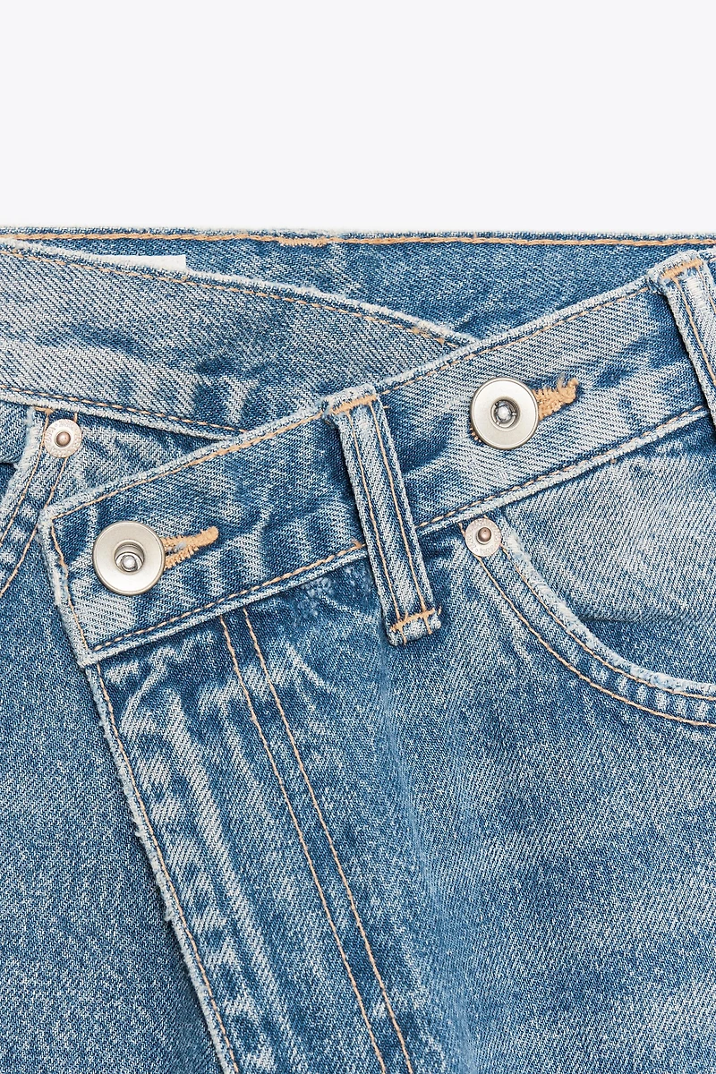 JEAN TRF WIDE LEG TAILLE HAUTE CROISÉE