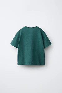COTTON AND LINEN T-SHIRT