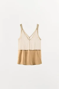 100% SILK STRAP TOP
