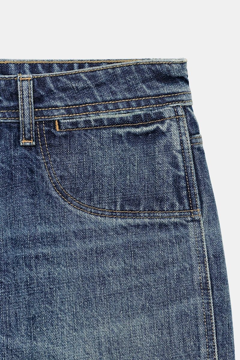 MID-RISE TRF DENIM CAPRI JEANS