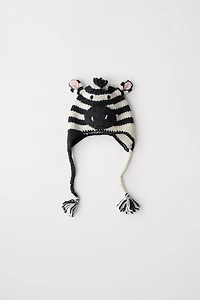 100% WOOL ZEBRA HAT LIMITED EDITION