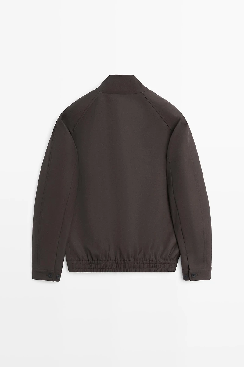 100% cool wool total look jacket