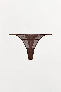 STRUCTURED SILK THONG LIMITED EDITION