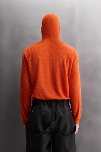 TEXTURED SKI FLEECE HOODIE