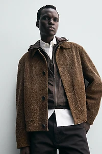 BRUSHED SUEDE LEATHER JACKET