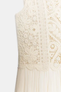 ZW COLLECTION EMBROIDERED MIDI DRESS