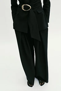 PANTALON TAILLE HAUTE À PINCES