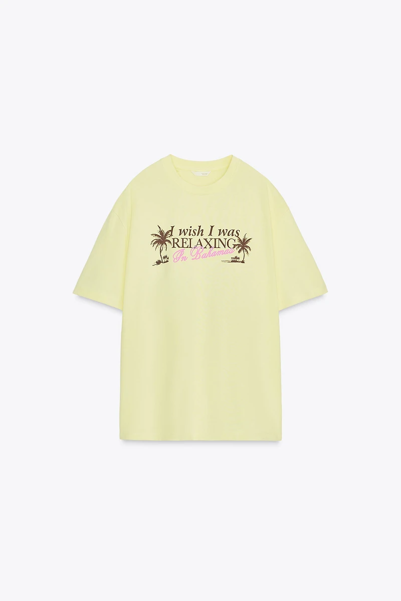 TEXT PRINT T-SHIRT
