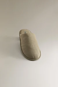 LINEN SLIPPERS