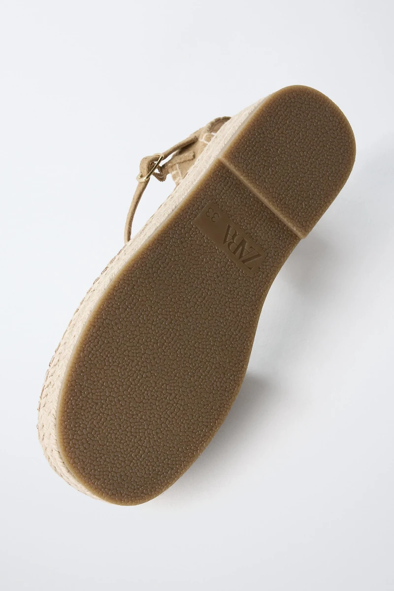 TOPSTITCHED ESPADRILLES