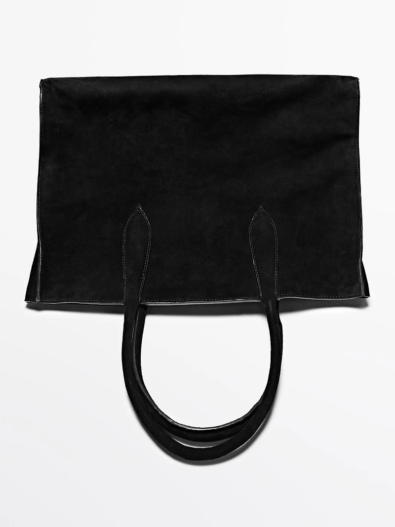Maxi XL suede leather bag - LIMITED
