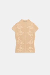 POINTELLE KNIT CARDIGAN