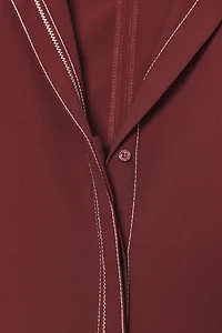 CONTRAST TOPSTITCHING SHIRT