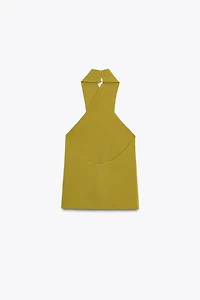 CREPE SURPLICE TOP
