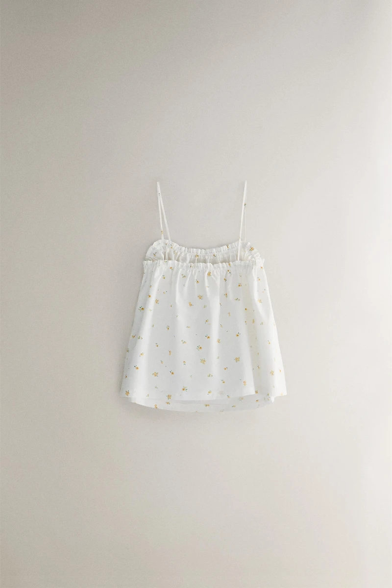 FLORAL COTTON TOP