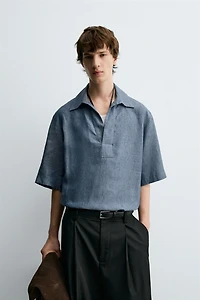 100% LINEN POLO SHIRT