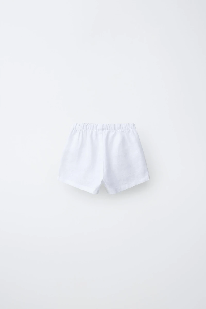 100% LINEN SHORTS