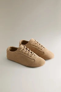 KIDS LEATHER TRAINERS