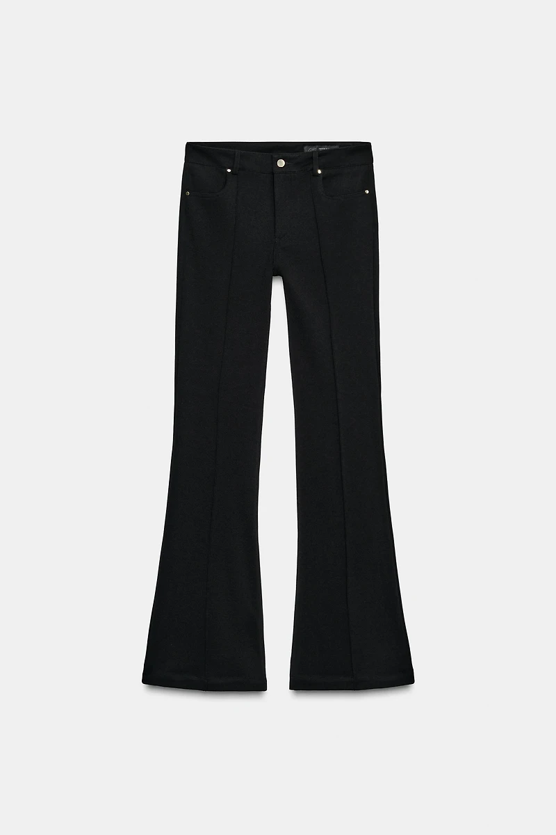 LOW-RISE FLARE PANTS