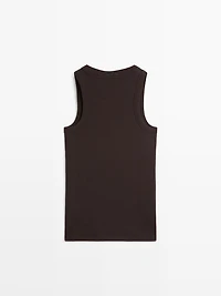 Cotton blend halter top