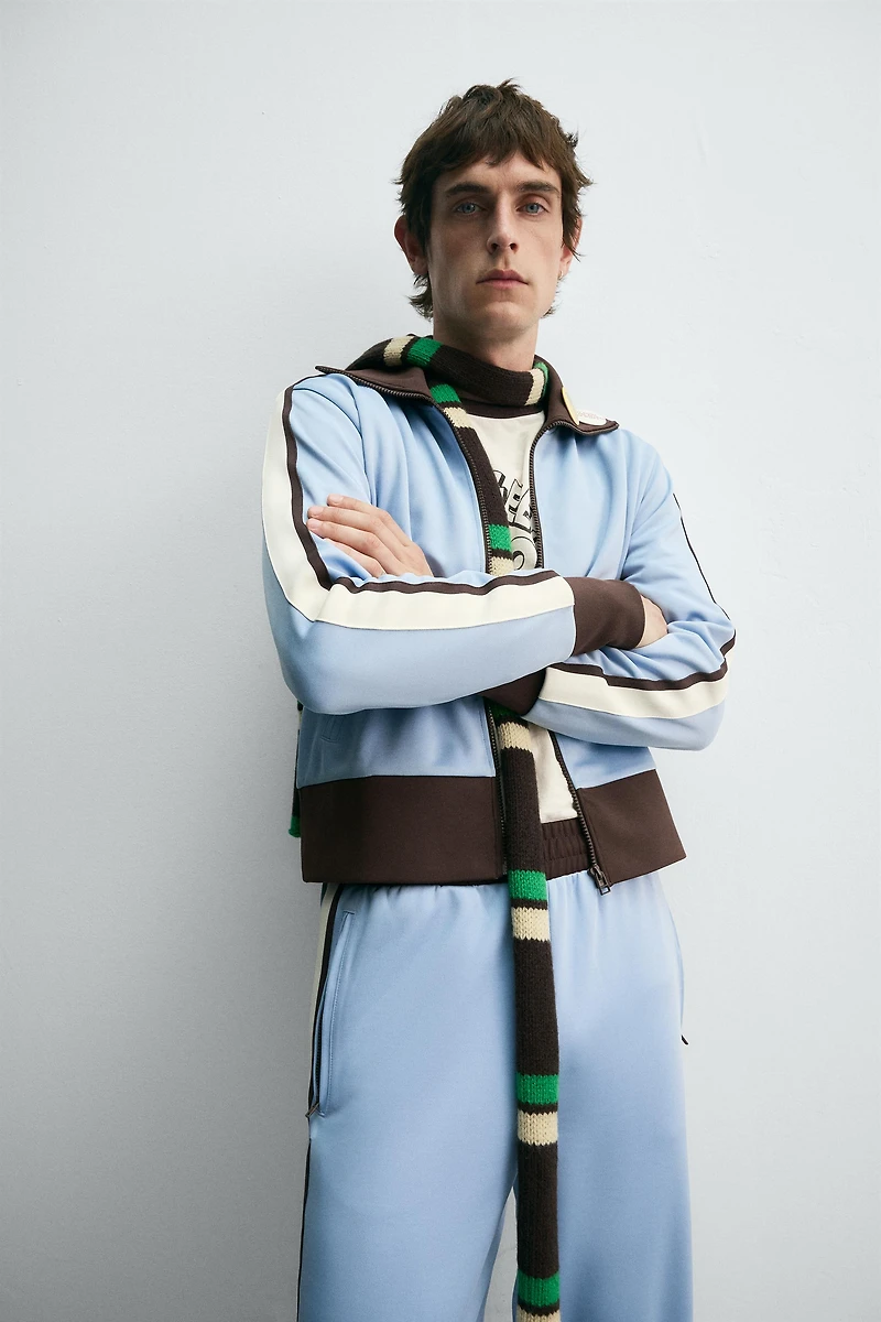 CONTRAST JOGGER JACKET HARRY LAMBERT FOR ZARA X DISNEY