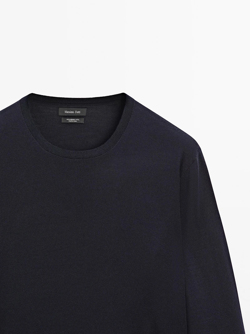 Pull en maille 100 % laine mérinos
