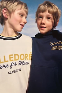 EMBROIDERED TEXT HOODIE