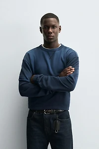 WASHED CREWNECK SWEATSHIRT