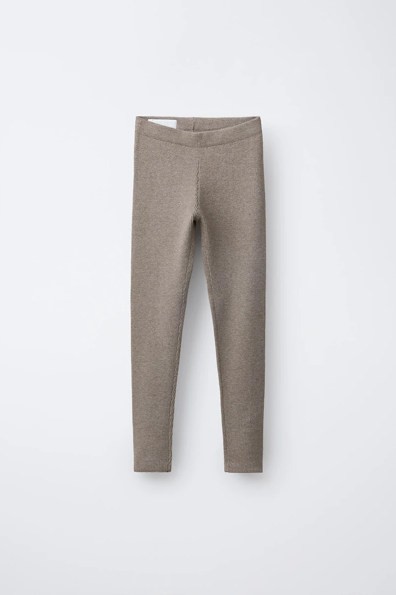 LEGGING EN MAILLE CÔTELÉE