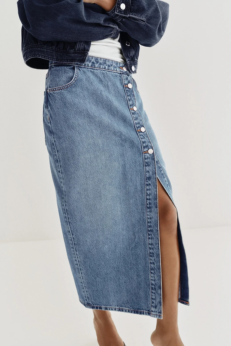 Z1975 WRAP DENIM SKIRT
