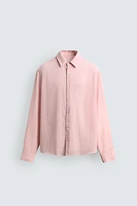 PLAID FLOWY SHIRT