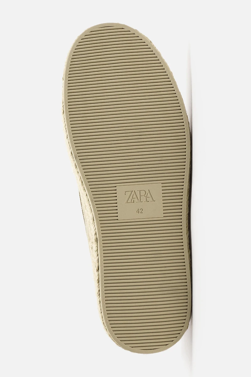 MOCASSINS EN CUIR CASUAL JUTE