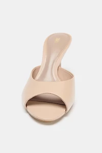 LEATHER HEELED MULES
