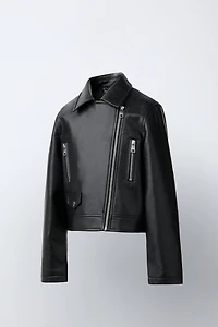 BLOUSON DE MOTARD MATIÈRE SYNTHÉTIQUE