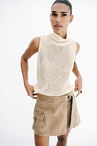 JUPE-PANTALON CROISÉE CARGO
