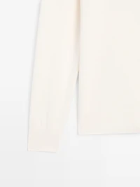 Knit wool and cashmere sweater with high neck - LIMITED