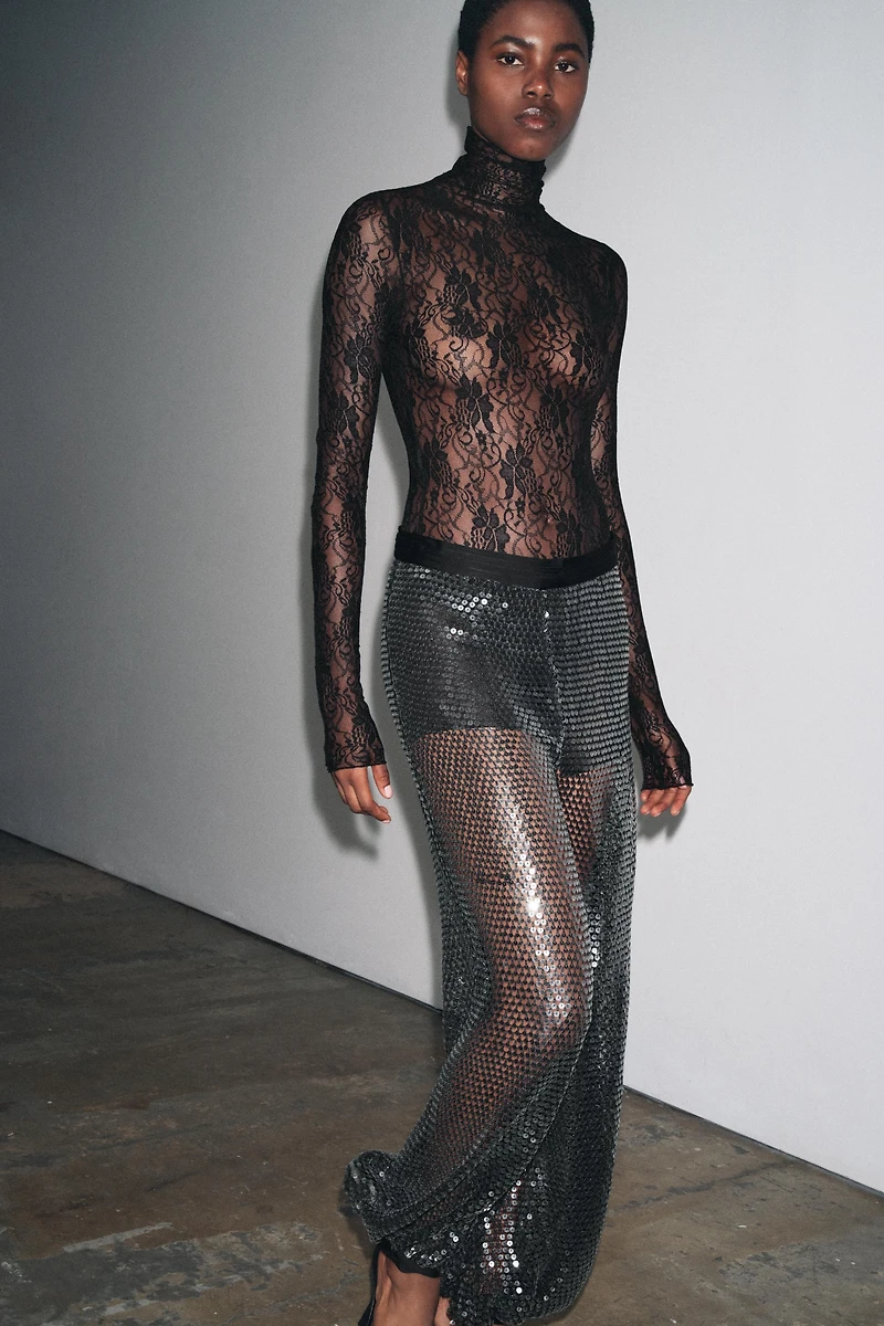 LONG SLEEVE LACE BODYSUIT