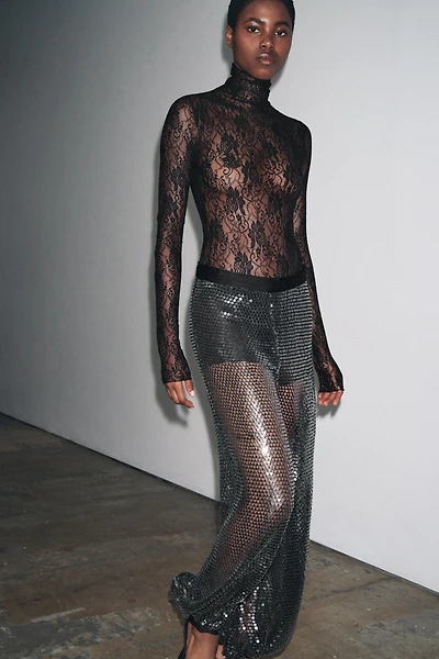 LONG SLEEVE LACE BODYSUIT